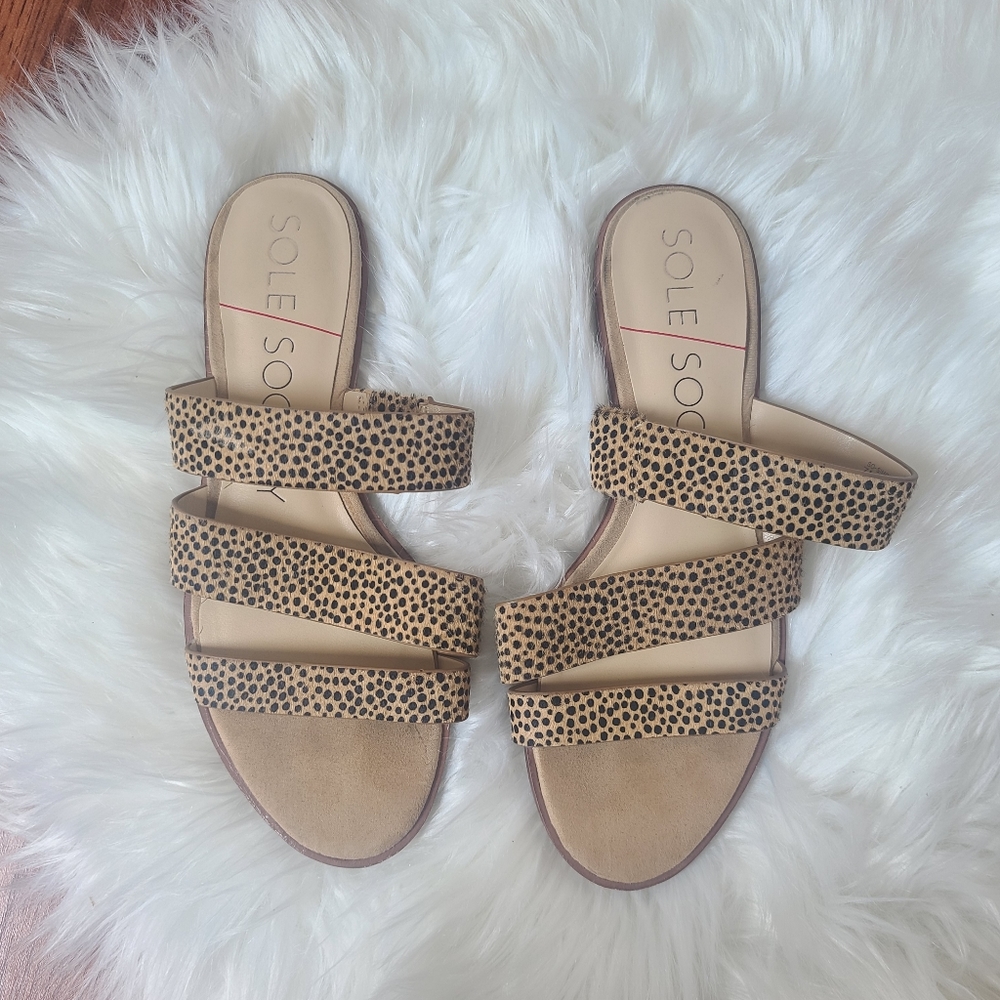 Sole society leopard print sandals